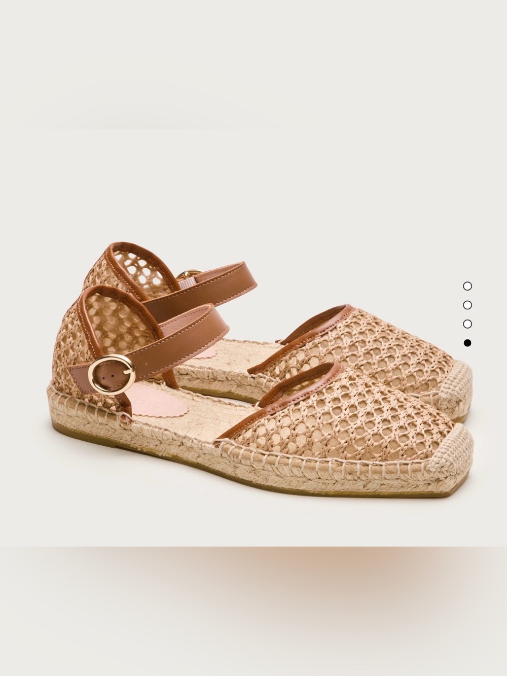 NWOT J. Crew Made-in-Spain Sophie woven ankle-strap espadrilles